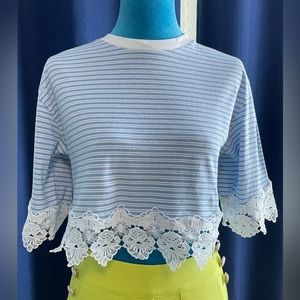 Topshop Crochet 3/4 Sleeve Tops & Shirts for Women